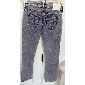 Juicy Couture Mid Rise Straight Leg Jeans Girls Pink Tint Size 8 New